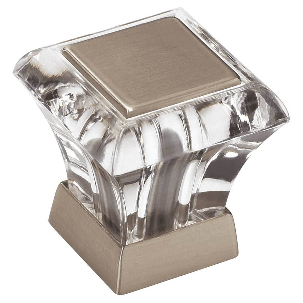 Abernathy Stunning Jewel Clear/Satin Nickel Finish Cabinet Knob Image