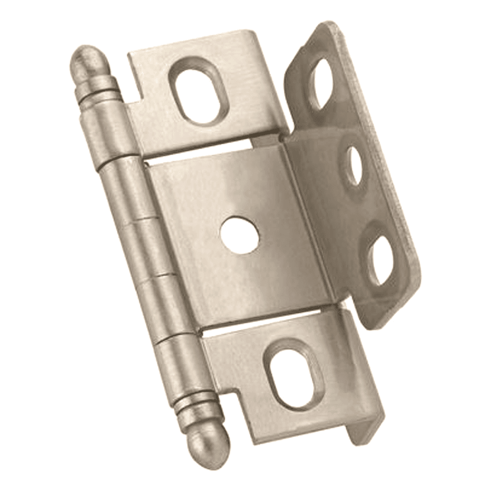 3/4" Full Wrap-Around Ball Finial Hinge, Free-Swinging, Inset, Flat Black - Alt Image 1