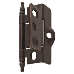 3/4" Full Wrap-Around Minaret Finial Hinge, Free-Swinging, Inset, Oil-Rubbed Bronze - Main Image