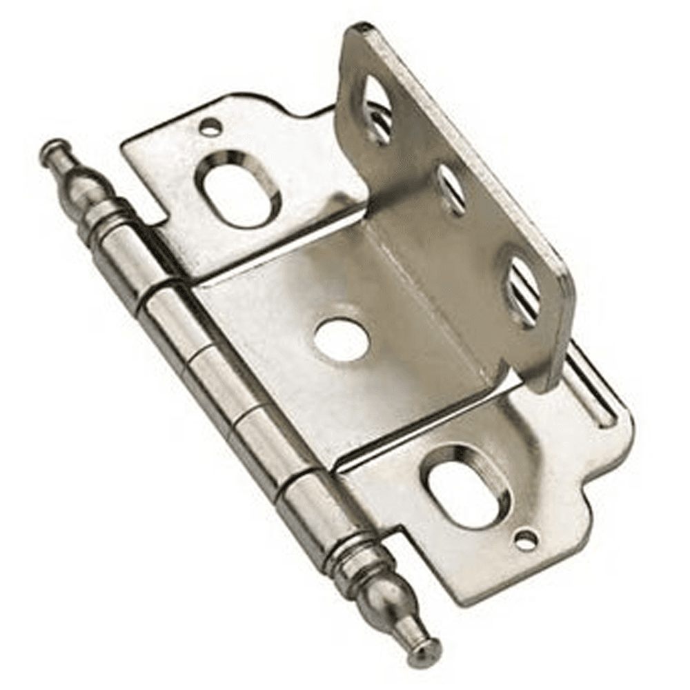 3/4" Partial Wrap-Around Minaret Finial Hinge, Free-Swinging, Full Inset, Antique English - Alt Image 1