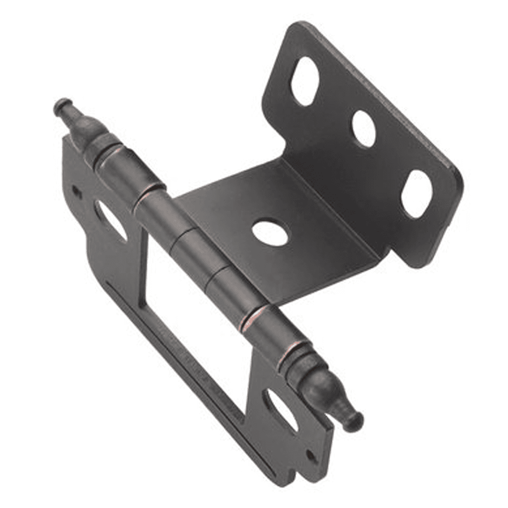 3/4" Partial Wrap-Around Minaret Finial Hinge, Free-Swinging, Full Inset, Oil-Rubbed Bronze - Main Image