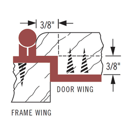 3/8" Inset Face Mount Hinge, Self-Closing, Flat Black - Alt Image 3