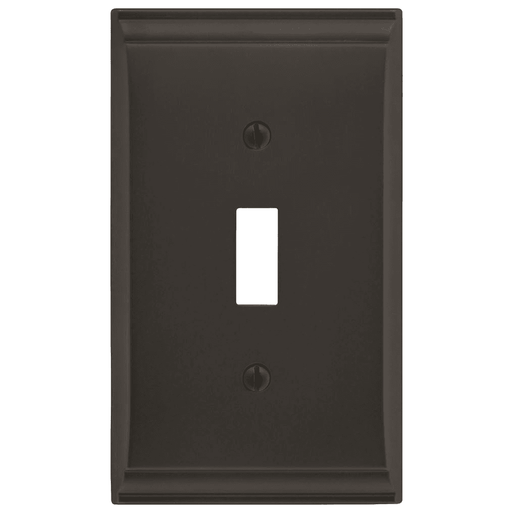 Amerock Candler 1 Toggle Wall Plate in Black Bronze