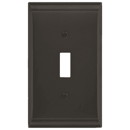 Amerock Candler 1 Toggle Wall Plate in Black Bronze