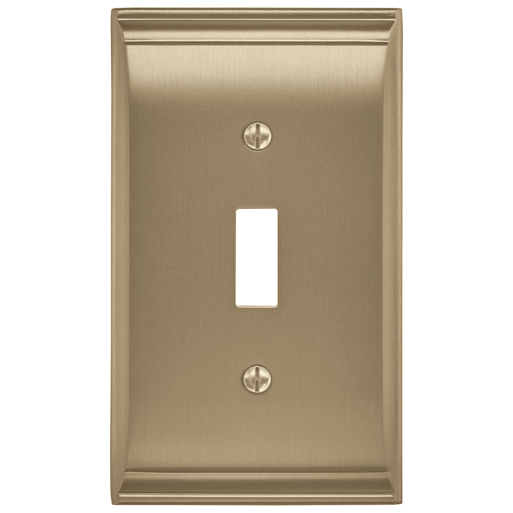 Amerock Candler 1 Toggle Wall Plate in Golden Champagne