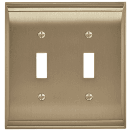 Amerock Candler 2 Toggle Wall Plate in Golden Champagne