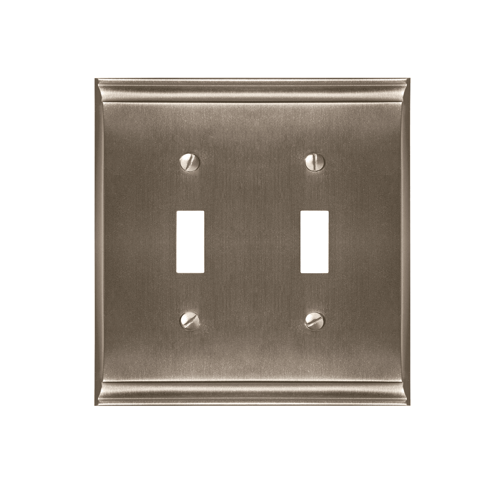 Amerock Candler 4-7/8" 2 Toggle Wall Plate in Black Bronze