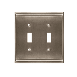 Amerock Candler 4-7/8" 2 Toggle Wall Plate in Black Bronze