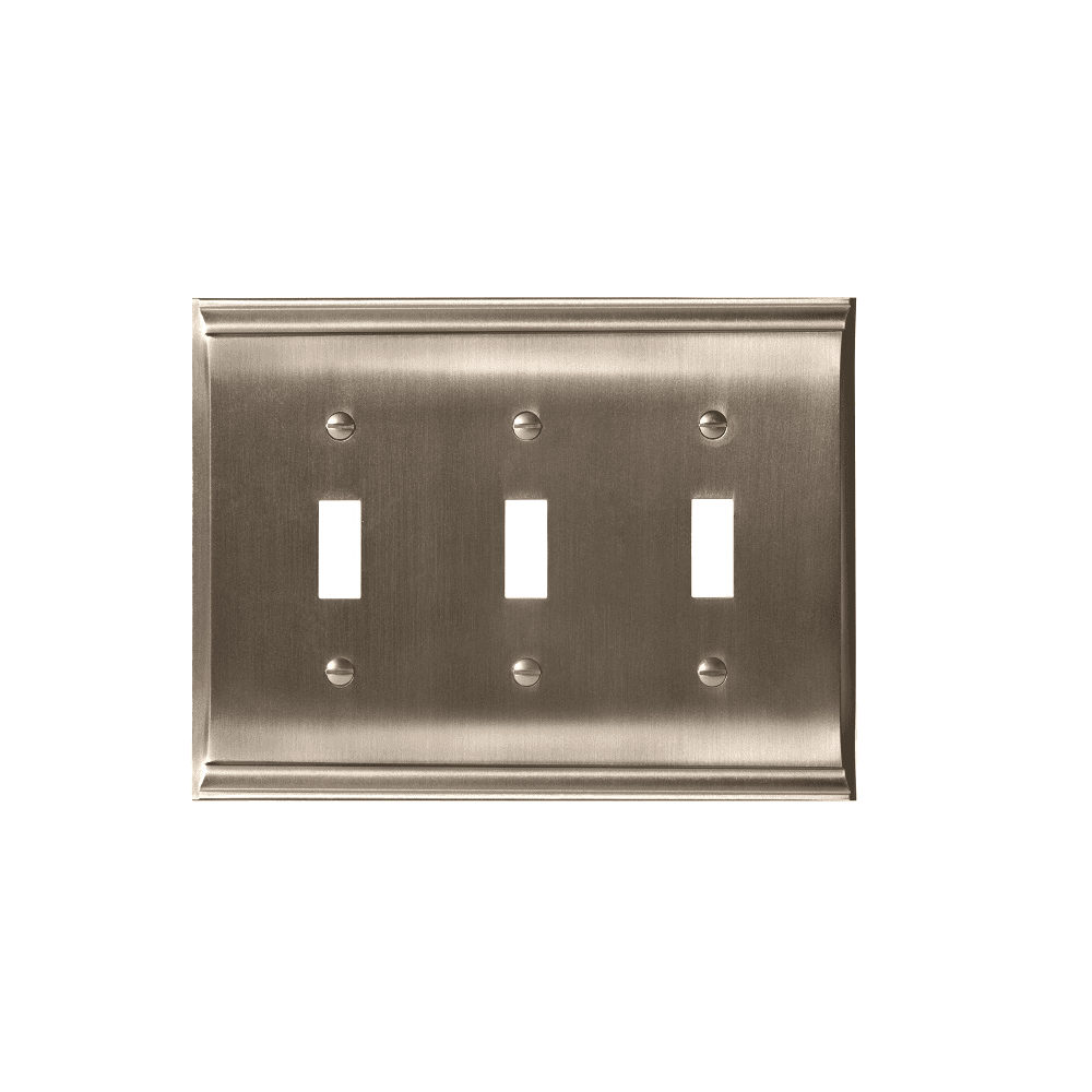 Black Bronze Amerock Candler 3 Toggle Wall Plate