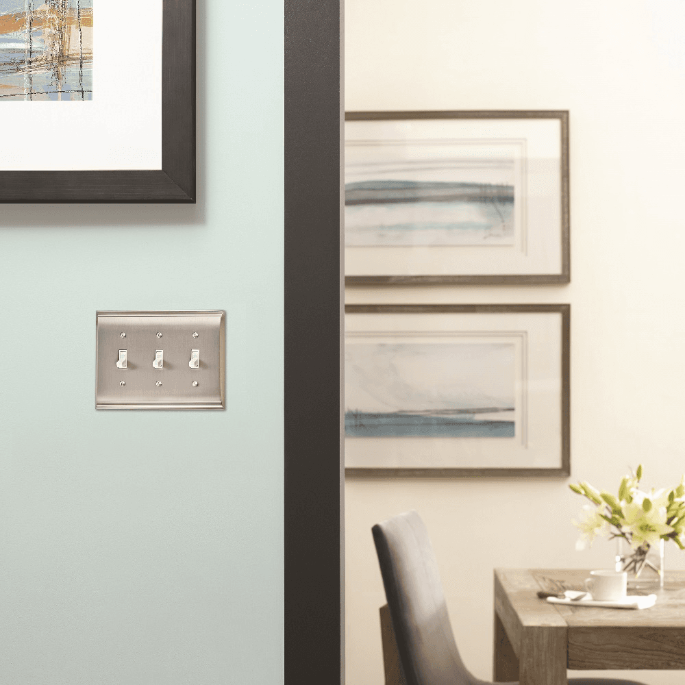 Elegant Amerock Candler collection 3 Toggle Wall Plate
