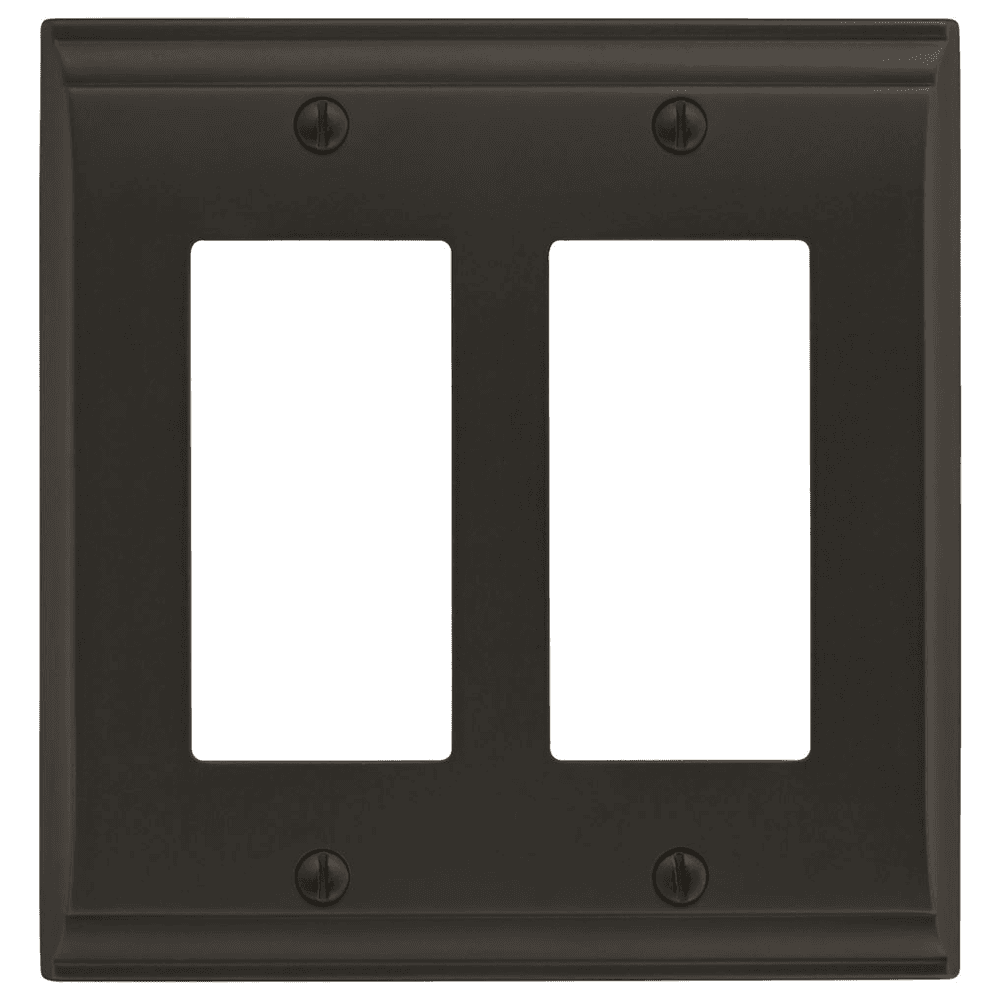Amerock Candler 2 Rocker Wall Plate in Black Bronze