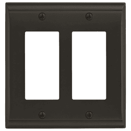 Amerock Candler 2 Rocker Wall Plate in Black Bronze