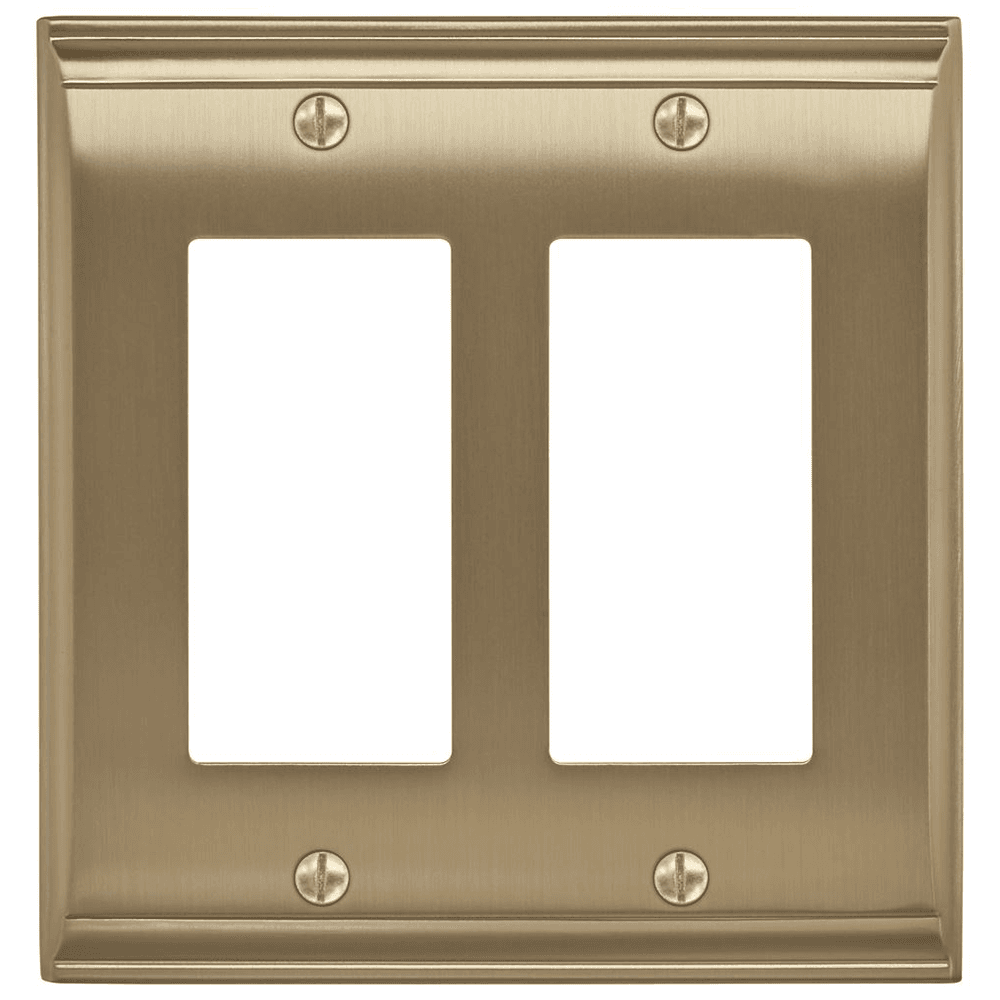 Amerock Candler Collection 2 Rocker Wall Plate in Golden Champagne
