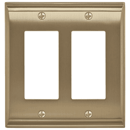 Amerock Candler Collection 2 Rocker Wall Plate in Golden Champagne