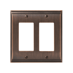 Amerock Candler 2 Rocker Wall Plate in Oil-Rubbed Bronze