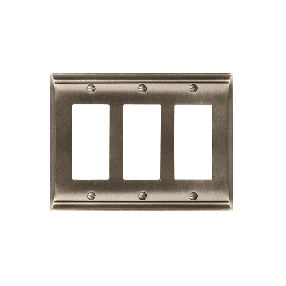 Amerock Candler Collection Black Bronze 3 Rocker Wall Plate
