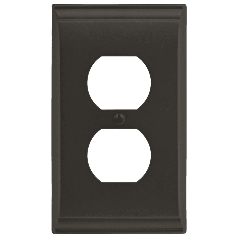 Amerock Candler 2-7/8" 1 Receptacle Wall Plate