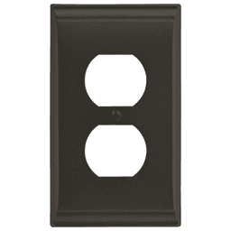 Amerock Candler 2-7/8" 1 Receptacle Wall Plate