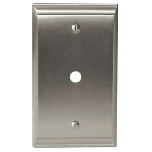 Candler 1 Cable Wall Plate in Oil-Rubbed Bronze finish with strong lines and soft curves from Amerock