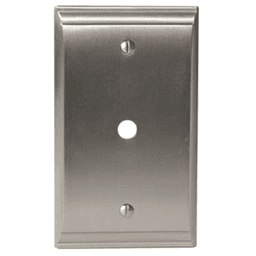 Candler 1 Cable Wall Plate in Oil-Rubbed Bronze finish with strong lines and soft curves from Amerock
