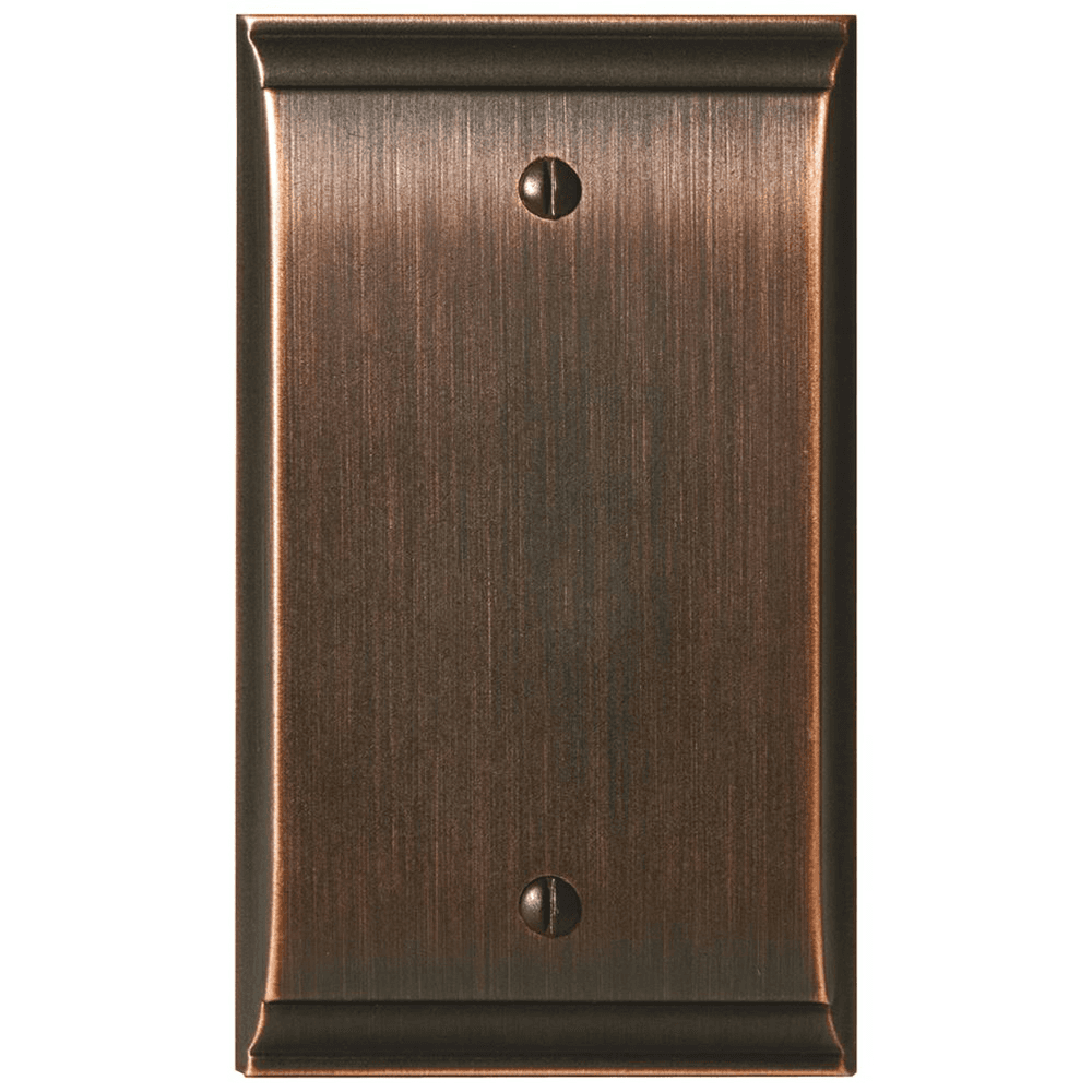 Amerock Candler 1 Blank Wall Plate in Oil-Rubbed Bronze