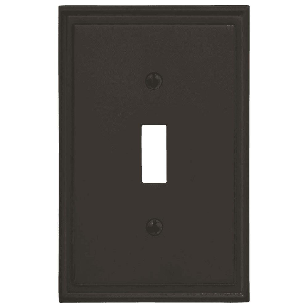 Amerock Mulholland 1 Toggle Wall Plate in Black Bronze, Lasting Style