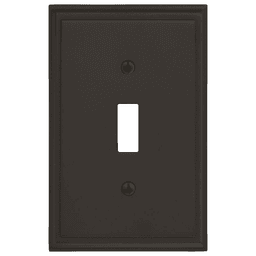 Amerock Mulholland 1 Toggle Wall Plate in Black Bronze, Lasting Style