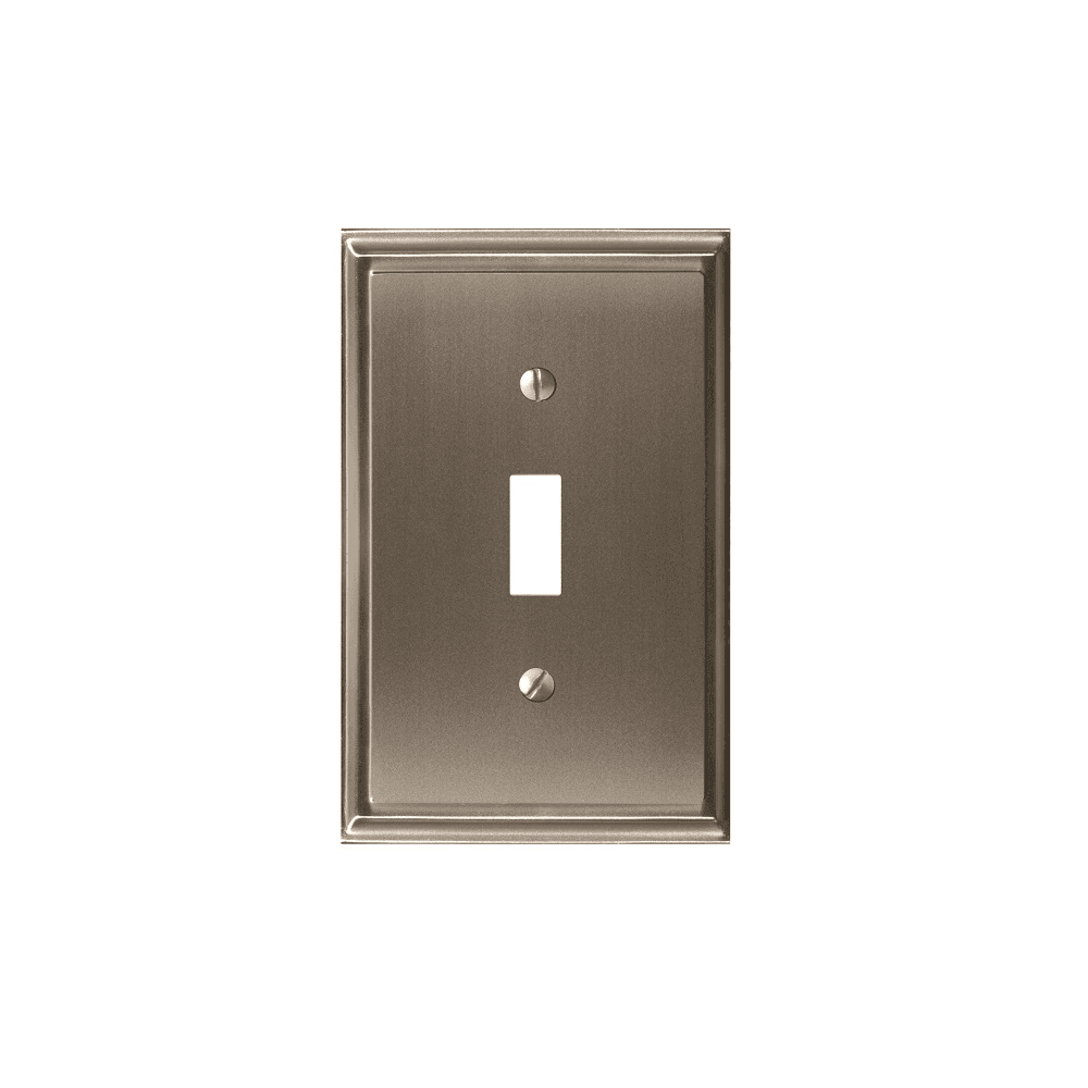 Amerock Mulholland Collection 1 Toggle Wall Plate in Black Bronze