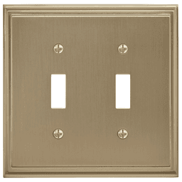 Amerock Mulholland 2 Toggle Wall Plate in Golden Champagne