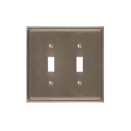 Add a Touch of Sophistication with Amerock's Mulholland&trade; 2 Toggle Wall Plate in Satin Nickel