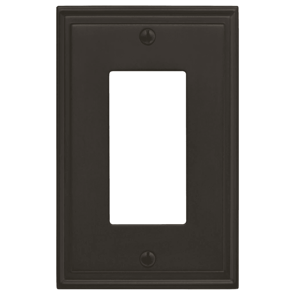 Amerock Mulholland 1 Rocker Wall Plate in Black Bronze