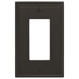 Amerock Mulholland 1 Rocker Wall Plate in Black Bronze