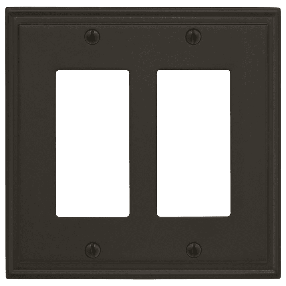 Amerock Mulholland 2 Rocker Wall Plate in Black Bronze