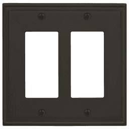 Amerock Mulholland 2 Rocker Wall Plate in Black Bronze