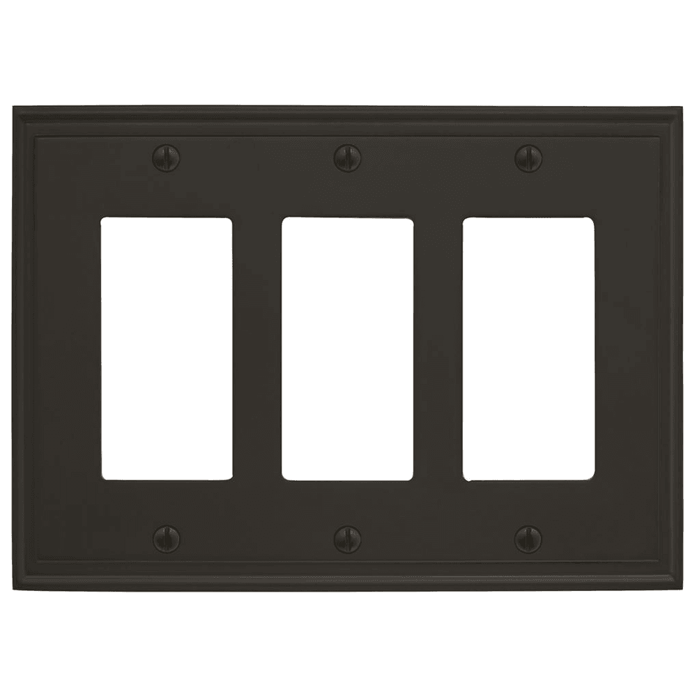 Amerock Mulholland 3 Rocker Wall Plate - Black Bronze
