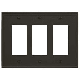 Amerock Mulholland 3 Rocker Wall Plate - Black Bronze