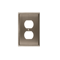 Amerock Mulholland&trade; 3-3/16" 1 Receptacle Wall Plate in Oil-Rubbed Bronze
