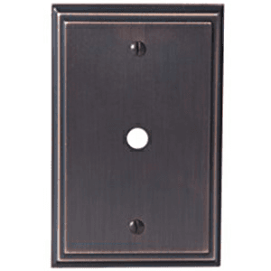 Elegant Mulholland Collection Wall Plate in Bronze Finish with #6-32 Screw