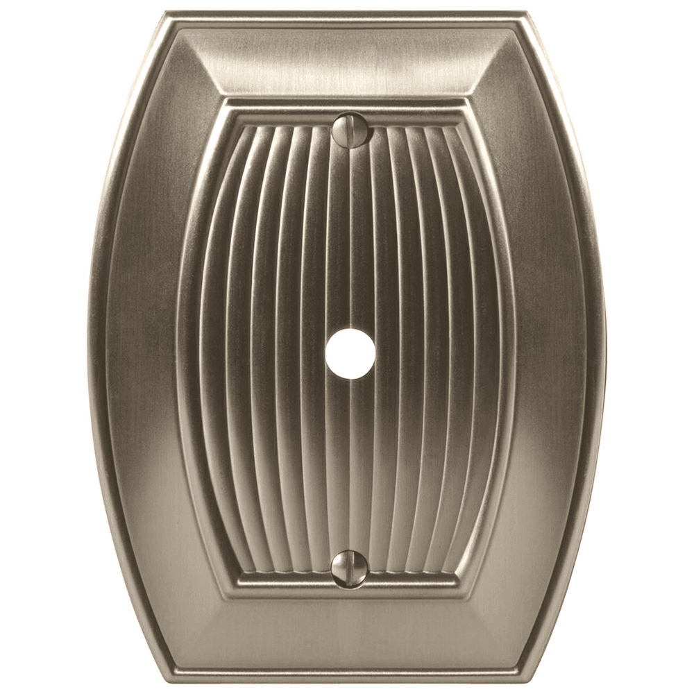 Amerock Sea Grass 1 Cable Wall Plate in Satin Nickel finish