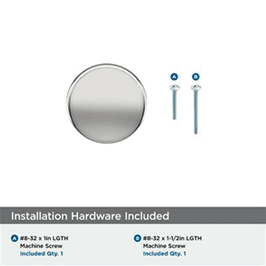 1-1/4" Bronx Round Cabinet Knob, Polished Nickel
 Alt 2 - Image