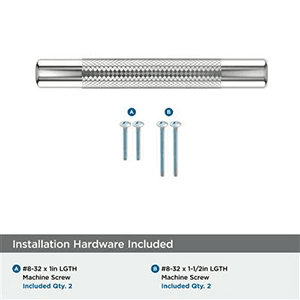 3" x 3-3/4" Bronx Cabinet Pull, Polished Chrome Alt 1 - Image