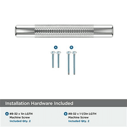 3" x 3-3/4" Bronx Cabinet Pull, Polished Chrome Alt 1 - Image