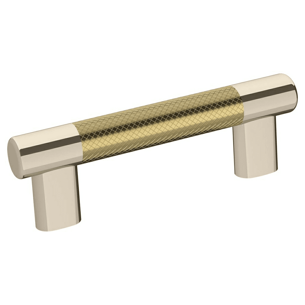 Decorative and functional T-Bar pull for kitchen or bath cabinets.