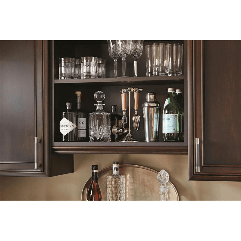 5-1/16&quot; Esquire Bar Pull, Satin Nickel/Oil-Rubbed Bronze Alt 1 - Image