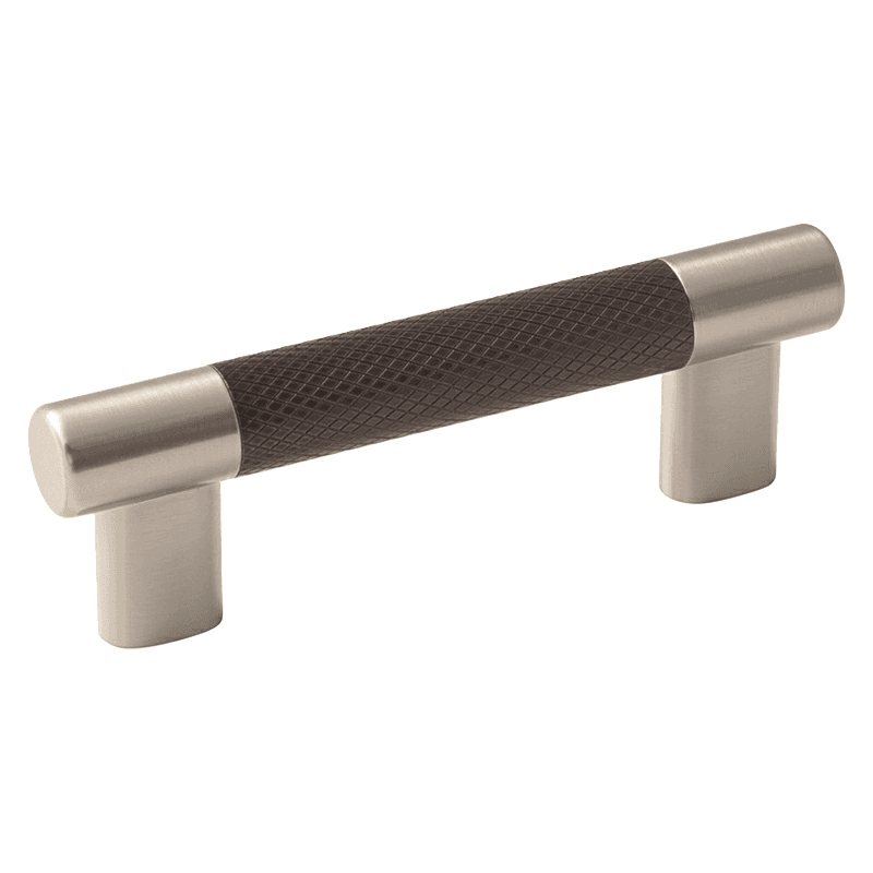 5-1/16&quot; Esquire Bar Pull, Satin Nickel/Oil-Rubbed Bronze Main - Image
