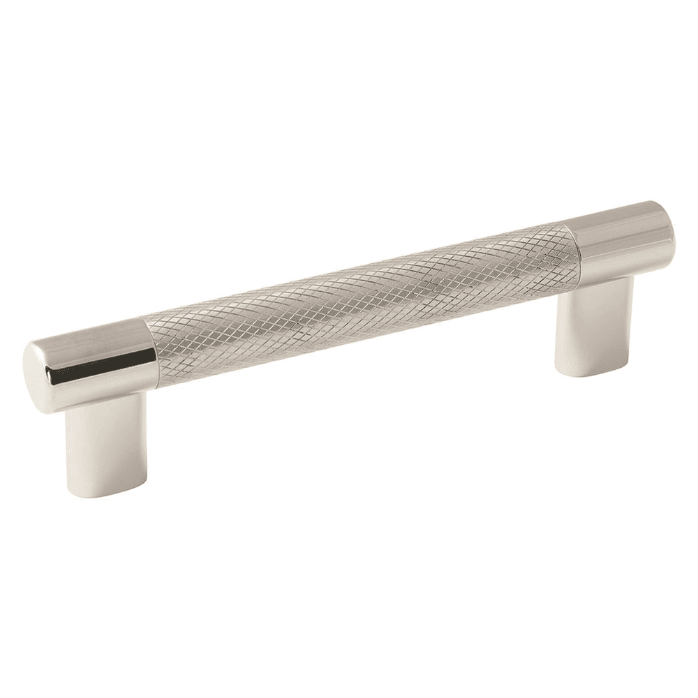 128mm T-Bar Pull in Polished Nickel/Stainless Steel by Amerock