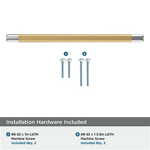 10-1/16" Esquire Cabinet Pull, Polished Nickel/Champagne Bronze Alt 2 - Image