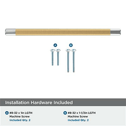 10-1/16" Esquire Cabinet Pull, Polished Nickel/Champagne Bronze Alt 2 - Image