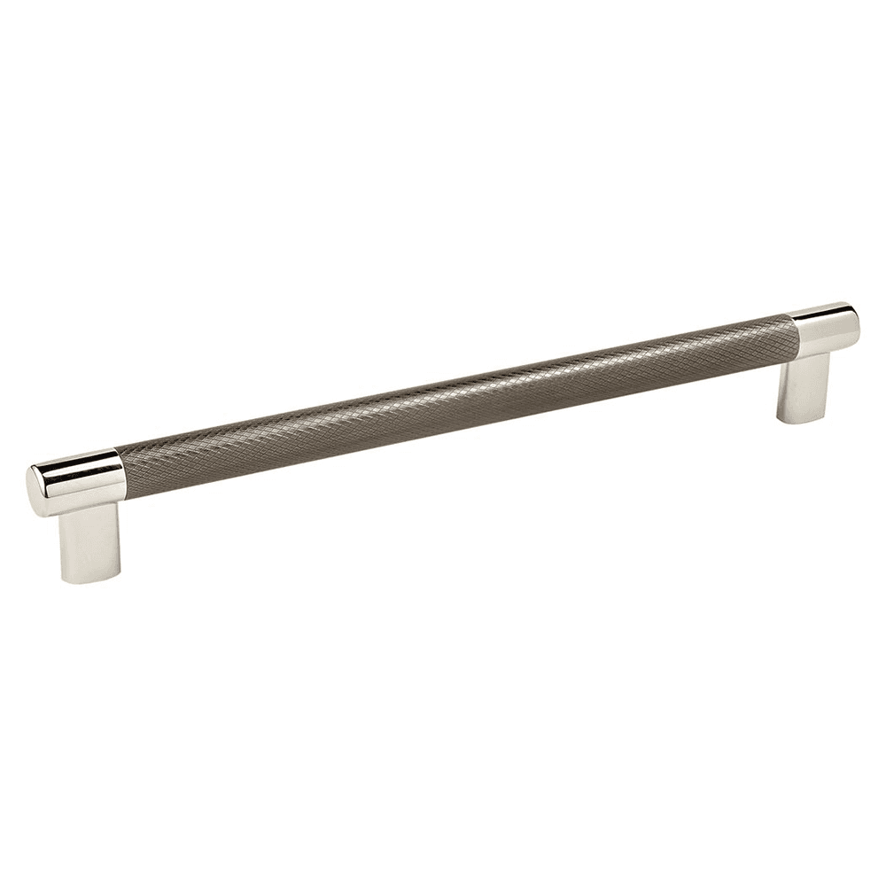 Amerock Esquire T-Bar Pull in Polished Nickel/Gunmetal - 10-1/16" size