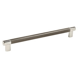 Amerock Esquire T-Bar Pull in Polished Nickel/Gunmetal - 10-1/16" size